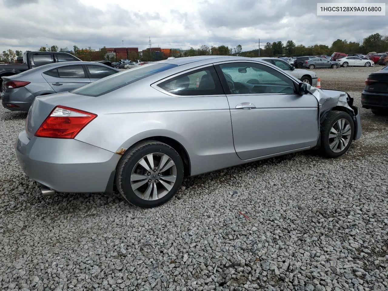 2009 Honda Accord Exl VIN: 1HGCS128X9A016800 Lot: 75812134