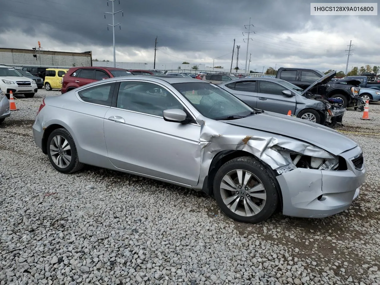 2009 Honda Accord Exl VIN: 1HGCS128X9A016800 Lot: 75812134