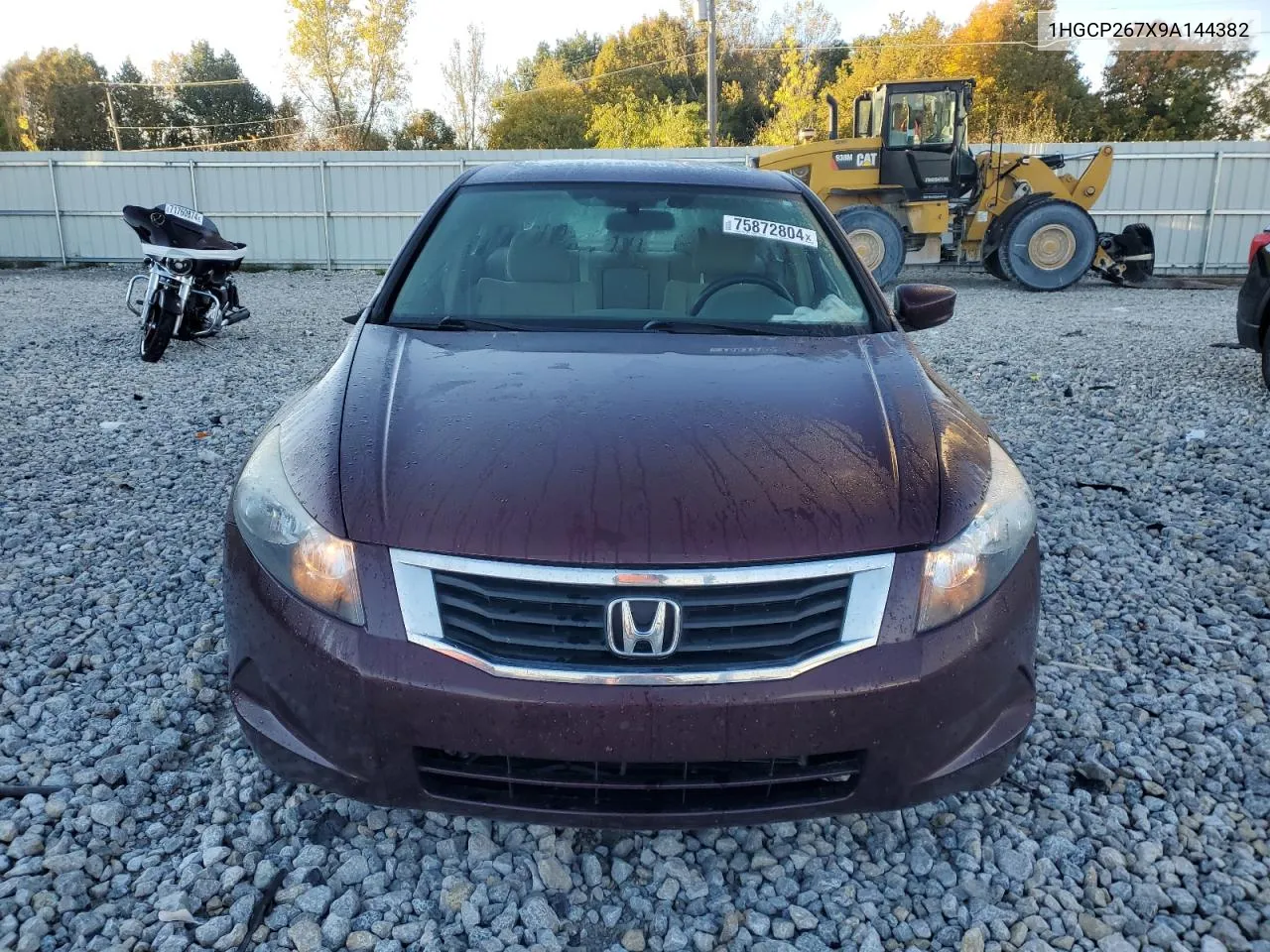 2009 Honda Accord Ex VIN: 1HGCP267X9A144382 Lot: 75872804