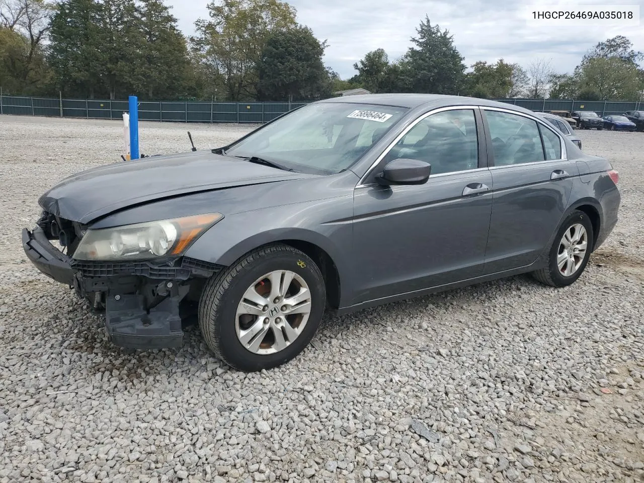 2009 Honda Accord Lxp VIN: 1HGCP26469A035018 Lot: 75896464