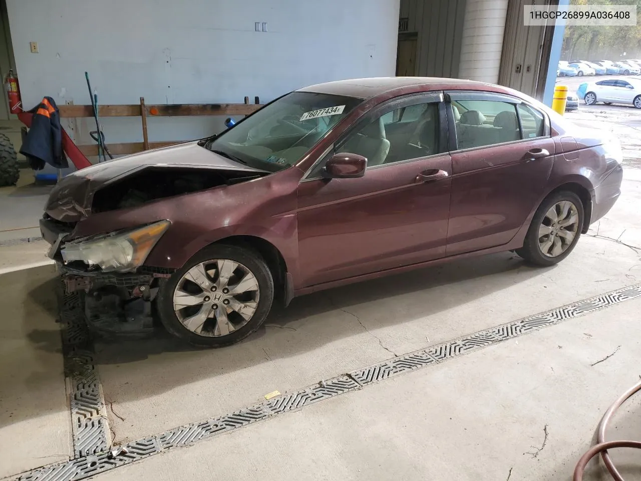 2009 Honda Accord Exl VIN: 1HGCP26899A036408 Lot: 76077434