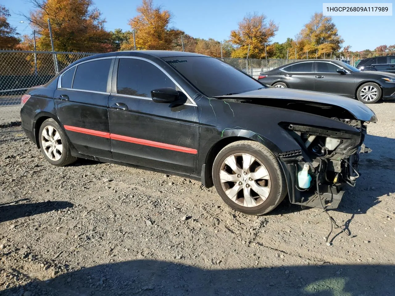 2009 Honda Accord Exl VIN: 1HGCP26809A117989 Lot: 76740794