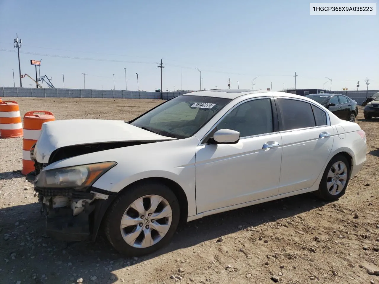 2009 Honda Accord Exl VIN: 1HGCP368X9A038223 Lot: 76940374