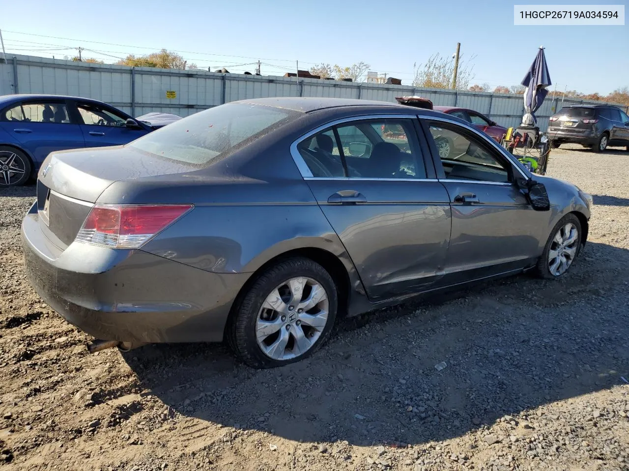 2009 Honda Accord Ex VIN: 1HGCP26719A034594 Lot: 77318444