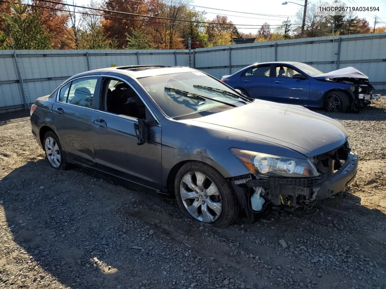 2009 Honda Accord Ex VIN: 1HGCP26719A034594 Lot: 77318444