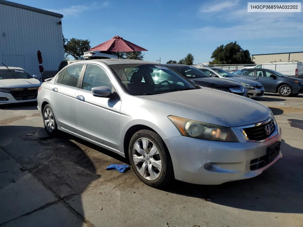 2009 Honda Accord Exl VIN: 1HGCP36859A032202 Lot: 77347954