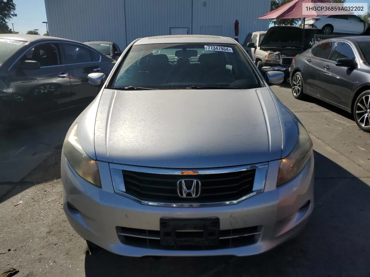 2009 Honda Accord Exl VIN: 1HGCP36859A032202 Lot: 77347954