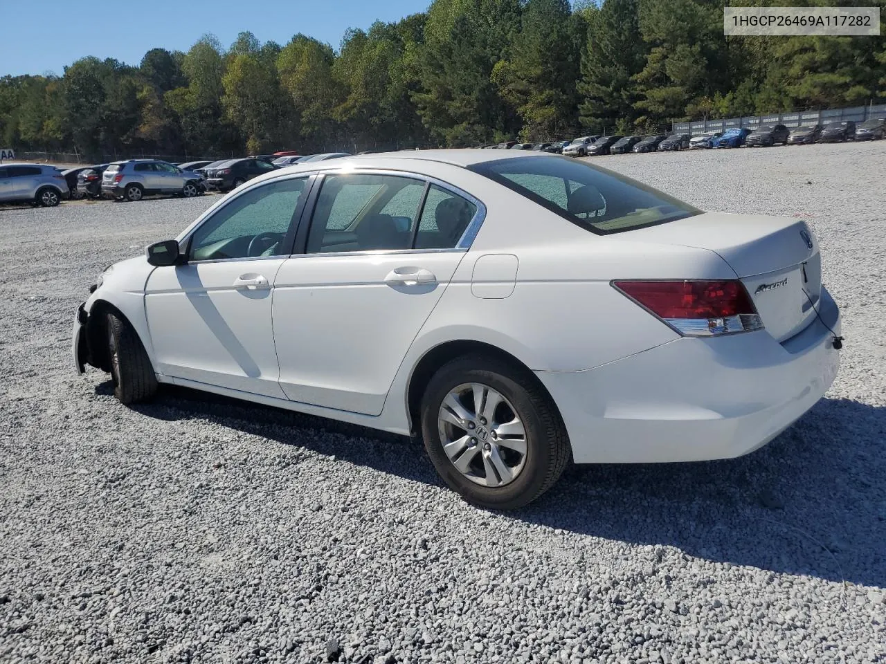 2009 Honda Accord Lxp VIN: 1HGCP26469A117282 Lot: 77366994