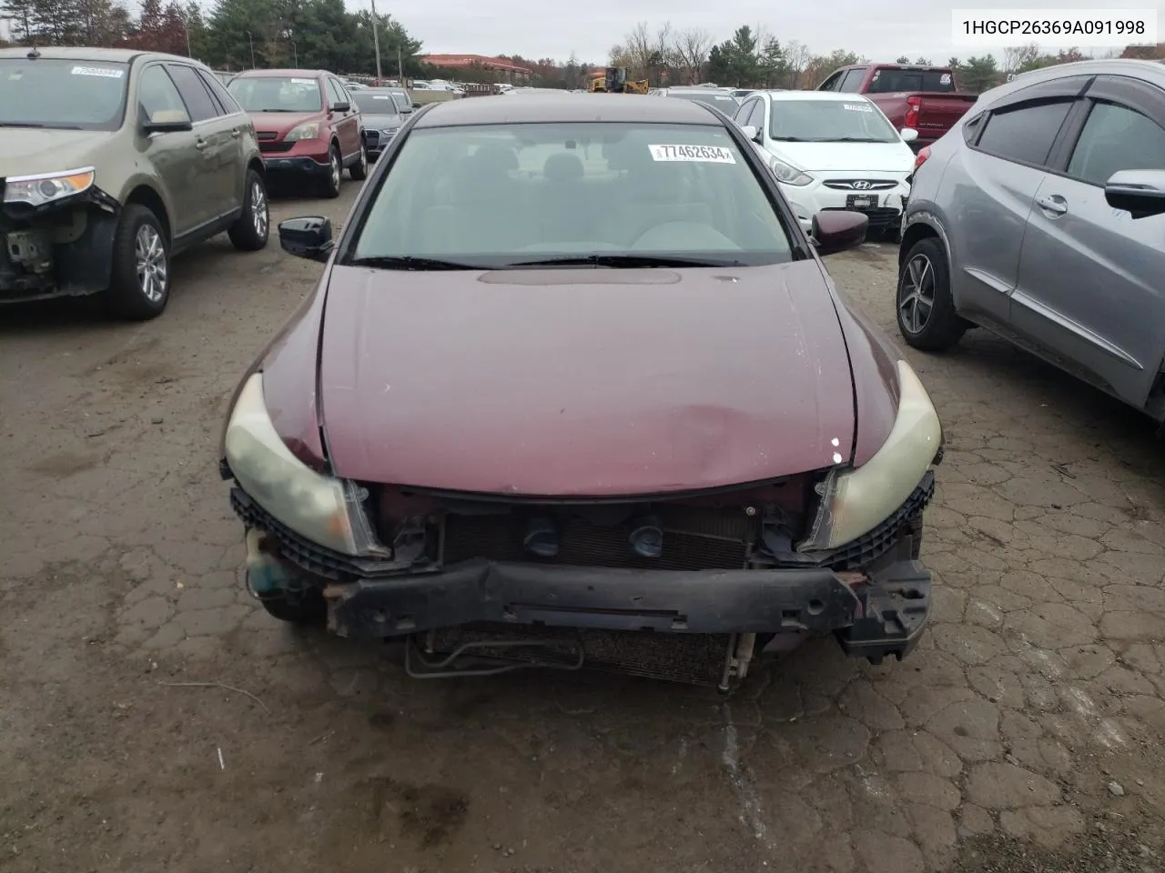 2009 Honda Accord Lx VIN: 1HGCP26369A091998 Lot: 77462634