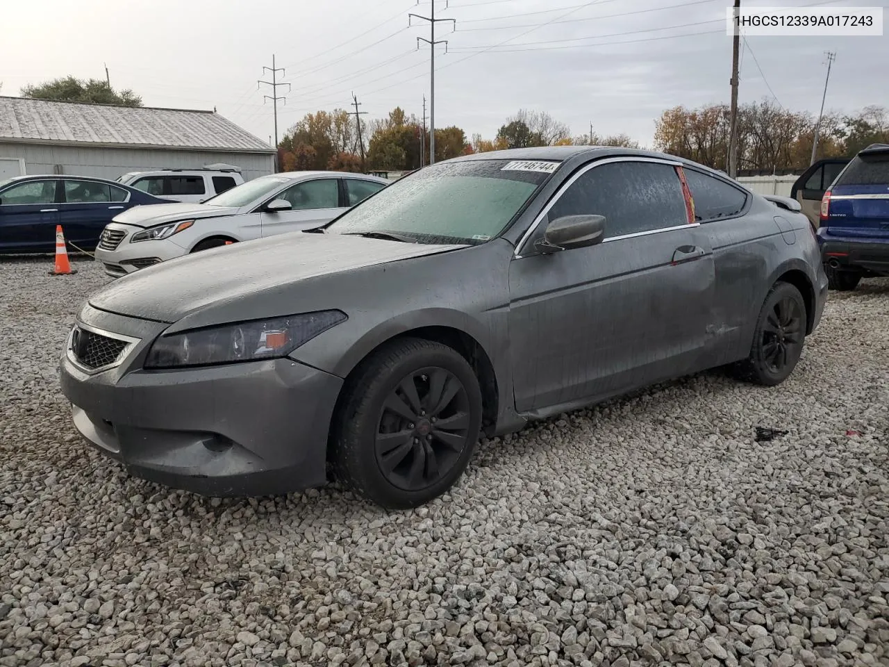 1HGCS12339A017243 2009 Honda Accord Lx