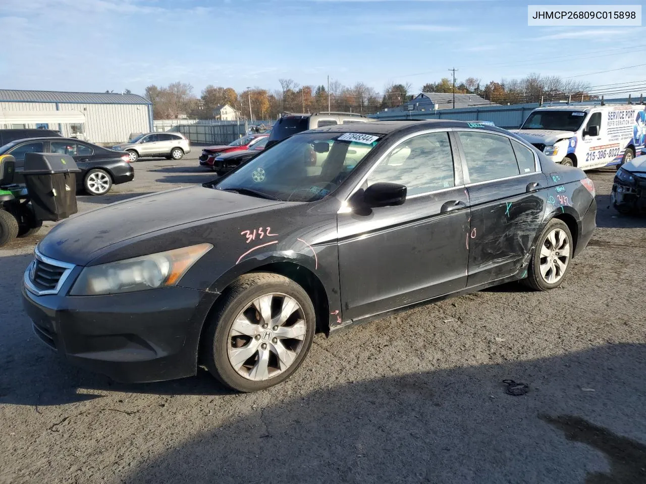 2009 Honda Accord Exl VIN: JHMCP26809C015898 Lot: 77848344