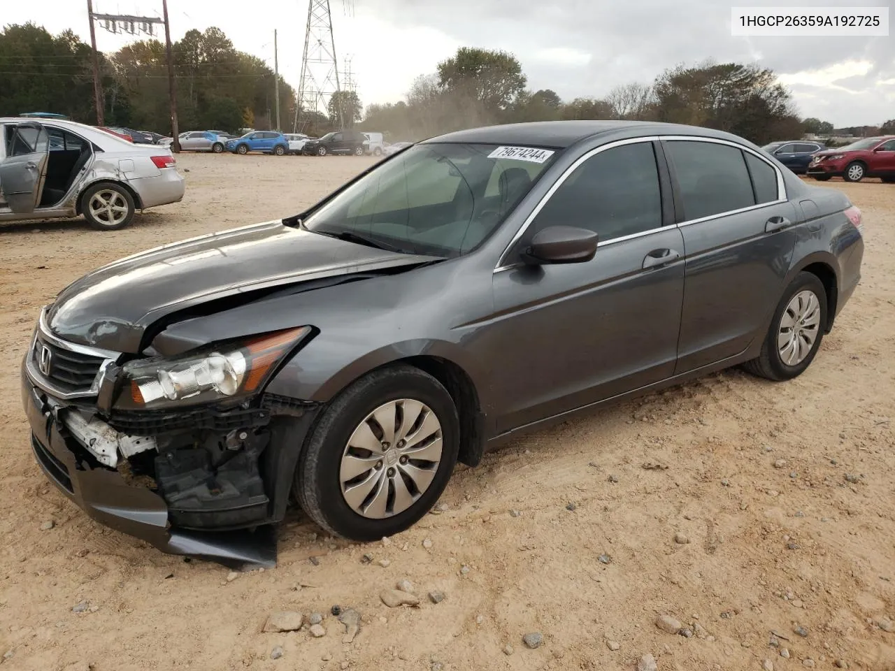 2009 Honda Accord Lx VIN: 1HGCP26359A192725 Lot: 79674244