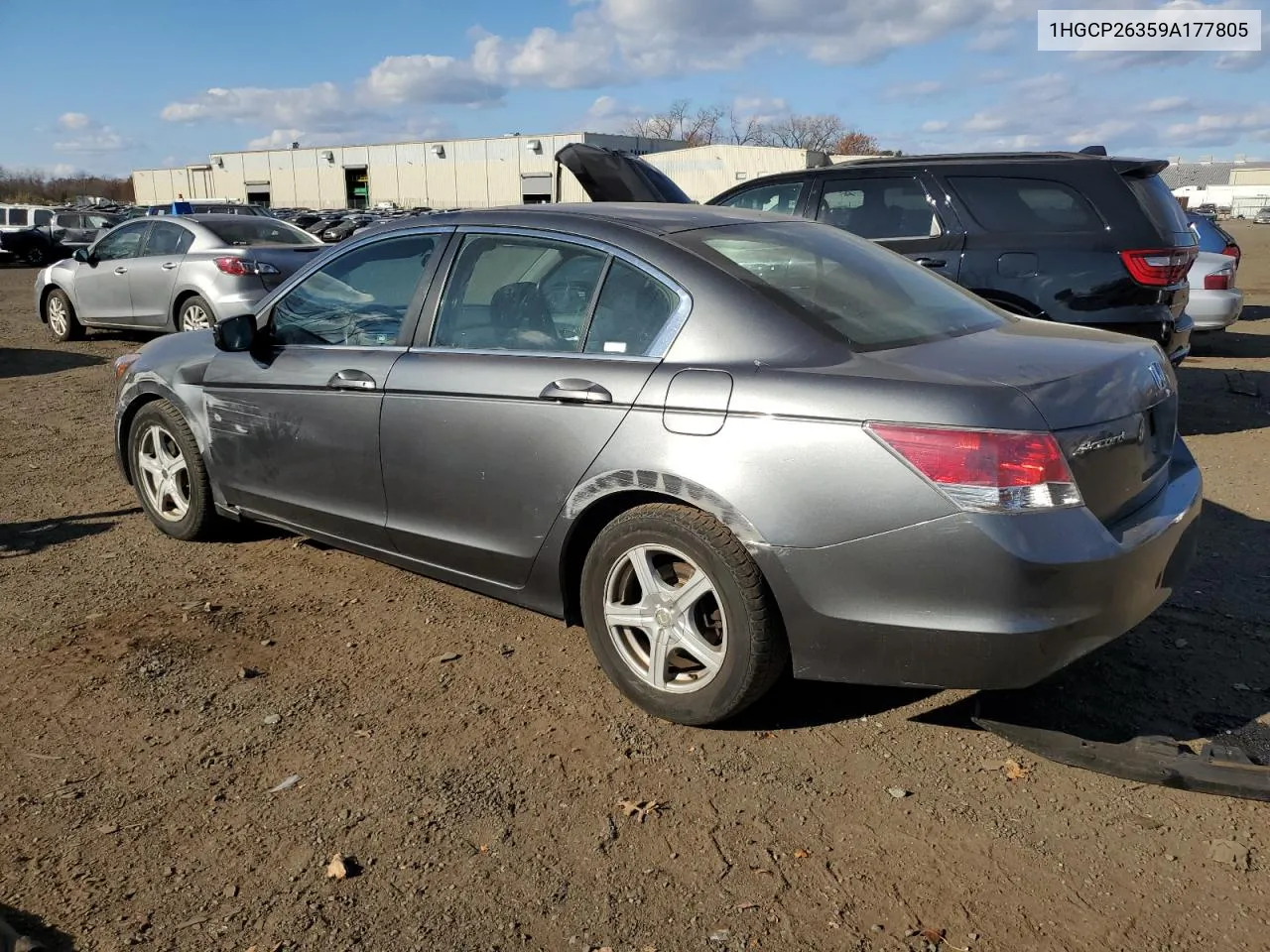 2009 Honda Accord Lx VIN: 1HGCP26359A177805 Lot: 79701464