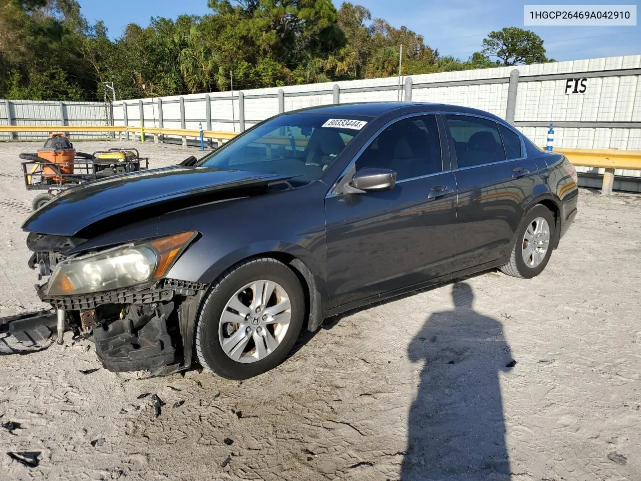 2009 Honda Accord Lxp VIN: 1HGCP26469A042910 Lot: 80333444