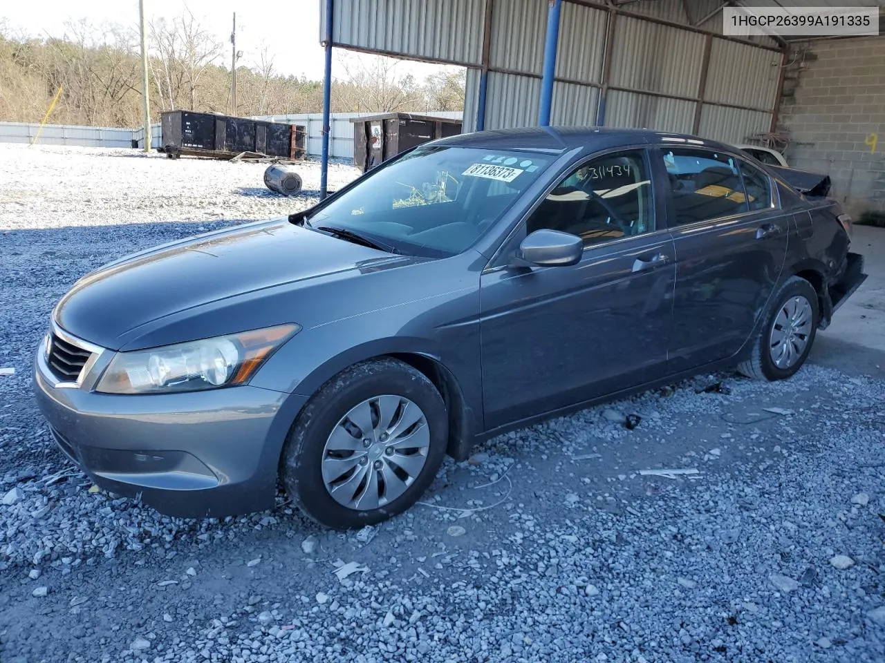 2009 Honda Accord Lx VIN: 1HGCP26399A191335 Lot: 81136373