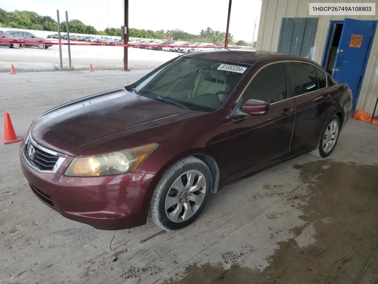 2009 Honda Accord Ex VIN: 1HGCP26749A108803 Lot: 81353204