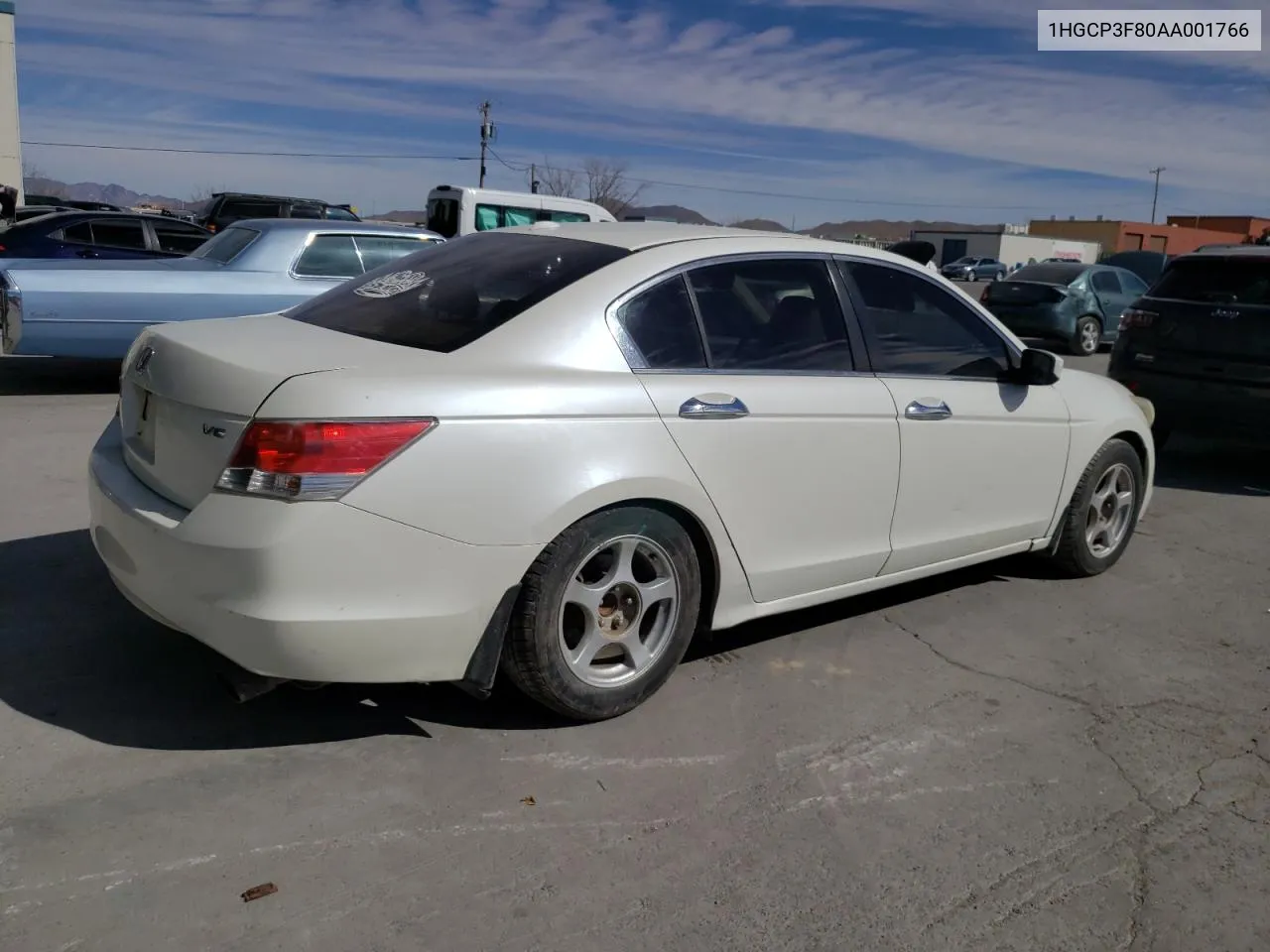 2010 Honda Accord Exl VIN: 1HGCP3F80AA001766 Lot: 44056514