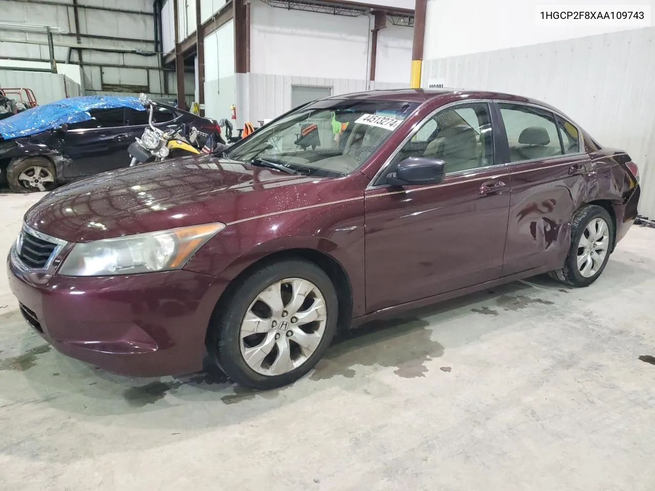 2010 Honda Accord Exl VIN: 1HGCP2F8XAA109743 Lot: 44513274