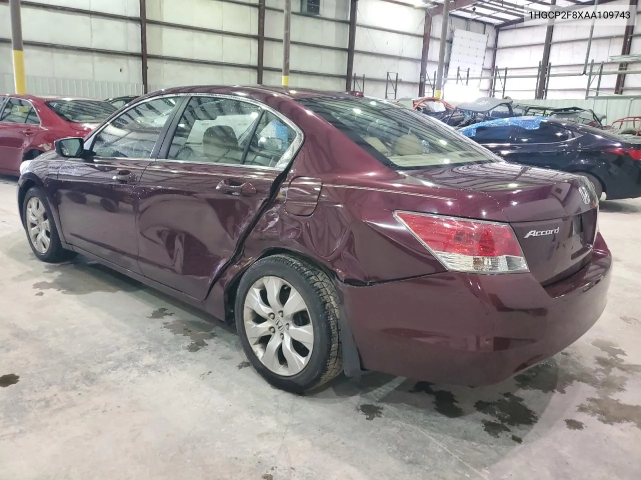 2010 Honda Accord Exl VIN: 1HGCP2F8XAA109743 Lot: 44513274