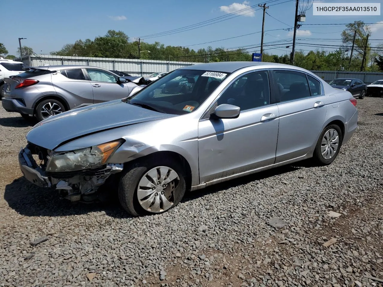 2010 Honda Accord Lx VIN: 1HGCP2F35AA013510 Lot: 53166984