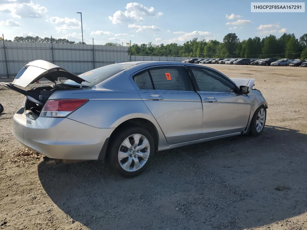 2010 Honda Accord Exl VIN: 1HGCP2F85AA167291 Lot: 53464604