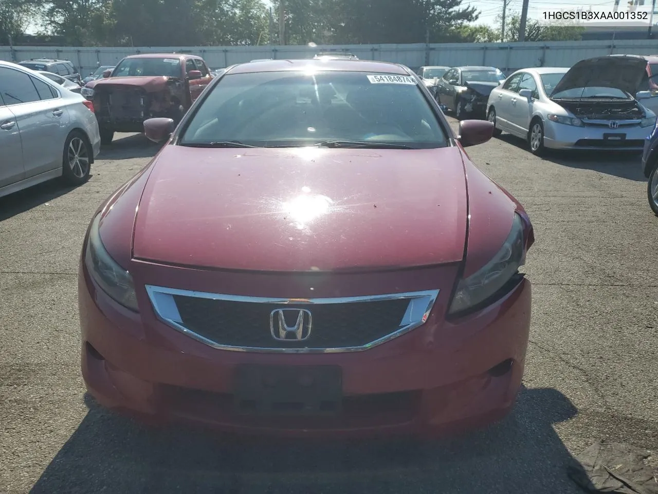 1HGCS1B3XAA001352 2010 Honda Accord Lx