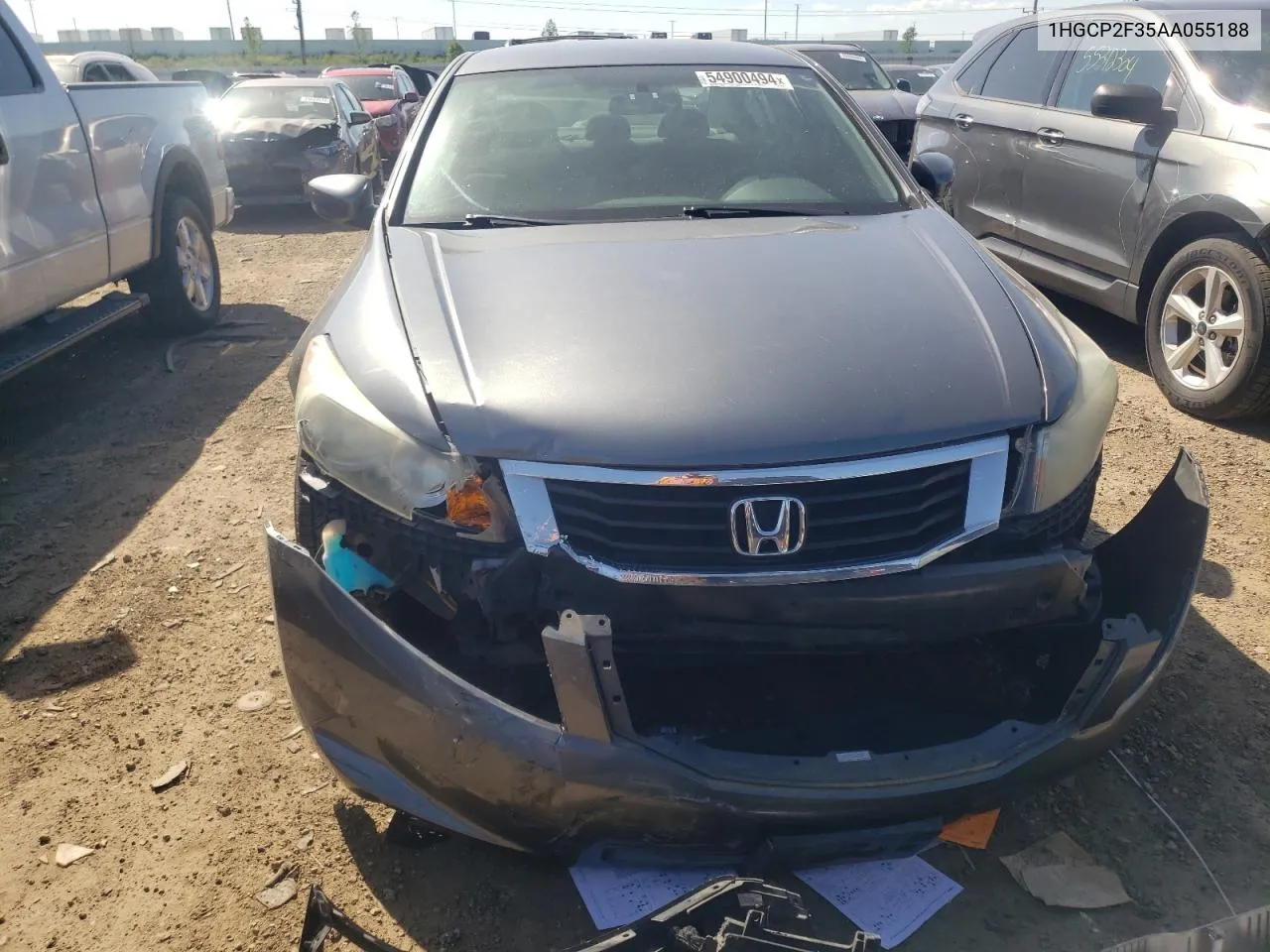 2010 Honda Accord Lx VIN: 1HGCP2F35AA055188 Lot: 54900494