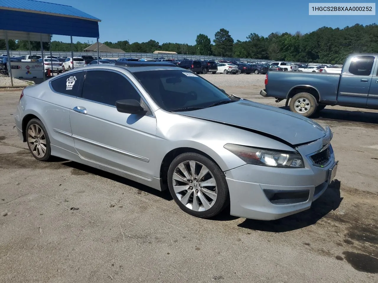 1HGCS2B8XAA000252 2010 Honda Accord Exl