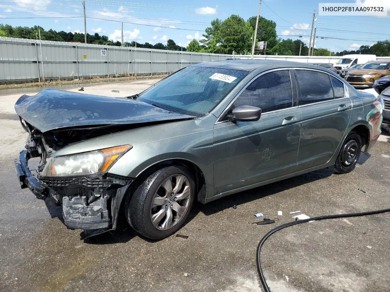 2010 Honda Accord Exl VIN: 1HGCP2F81AA097532 Lot: 61159984