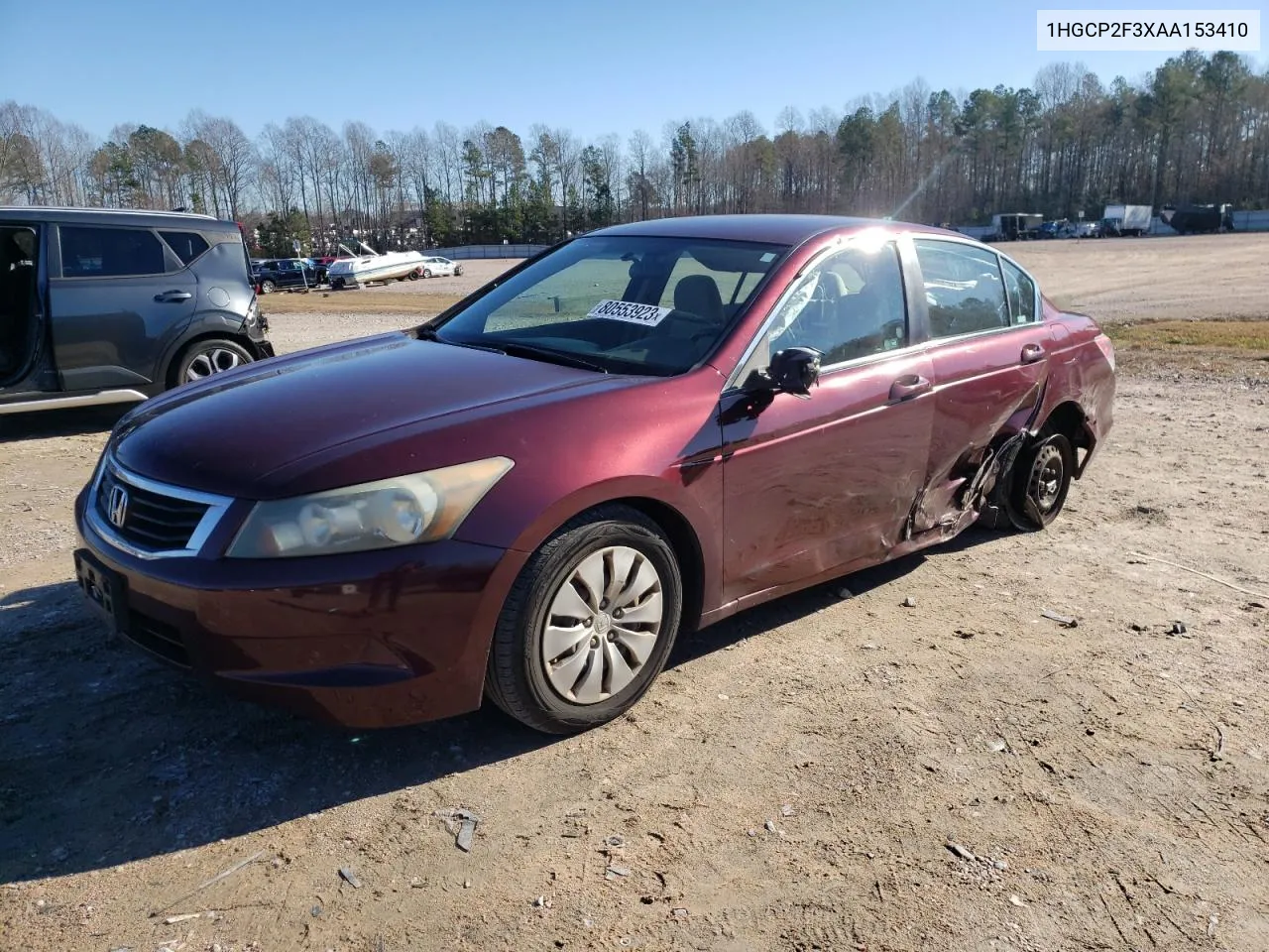 2010 Honda Accord Lx VIN: 1HGCP2F3XAA153410 Lot: 62391384