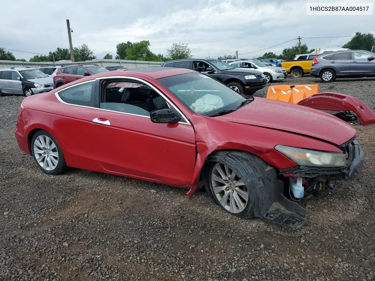 1HGCS2B87AA004517 2010 Honda Accord Exl