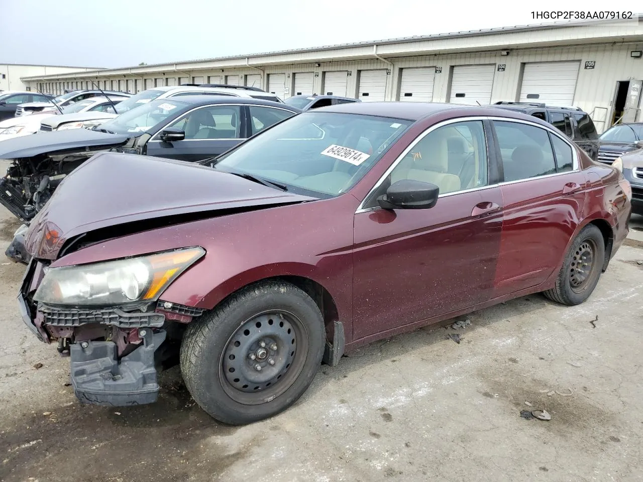 2010 Honda Accord Lx VIN: 1HGCP2F38AA079162 Lot: 64929614