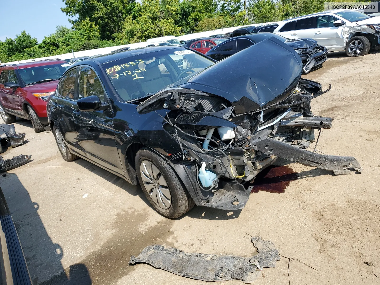 1HGCP2F39AA045540 2010 Honda Accord Lx