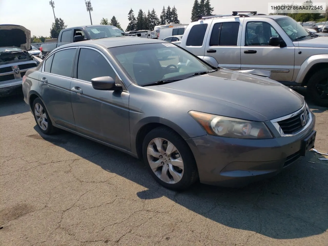 2010 Honda Accord Exl VIN: 1HGCP2F86AA072545 Lot: 65706574