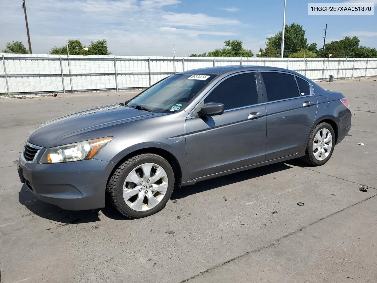 2010 Honda Accord Ex VIN: 1HGCP2E7XAA051870 Lot: 66234414