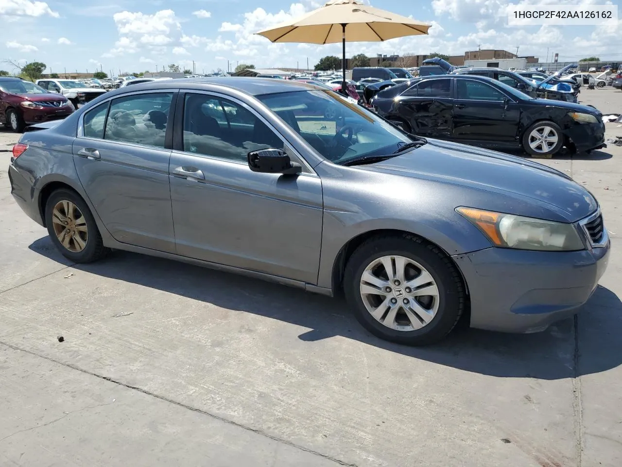 2010 Honda Accord Lxp VIN: 1HGCP2F42AA126162 Lot: 67595674