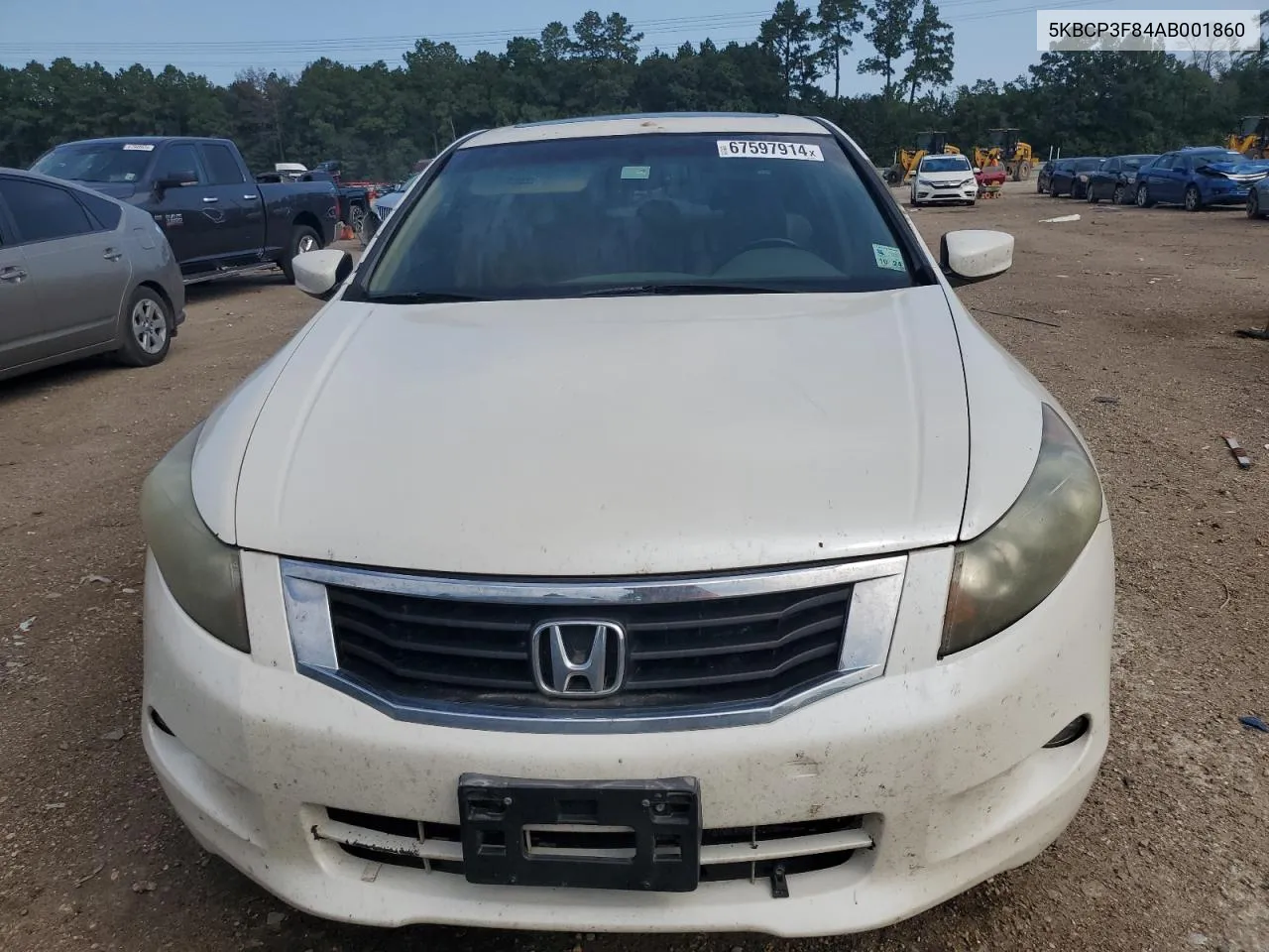 5KBCP3F84AB001860 2010 Honda Accord Exl