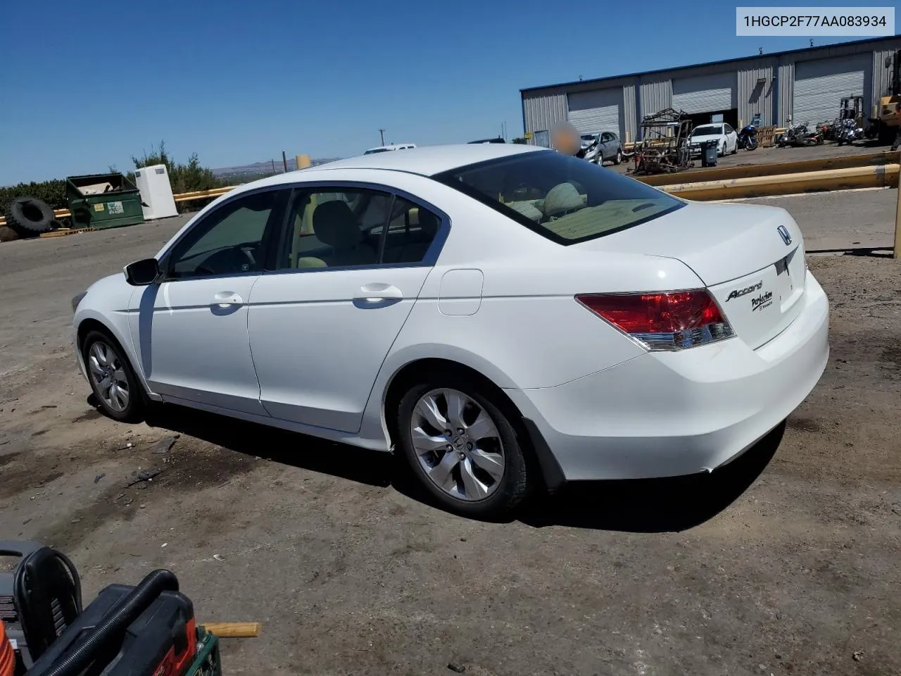 2010 Honda Accord Ex VIN: 1HGCP2F77AA083934 Lot: 67616334