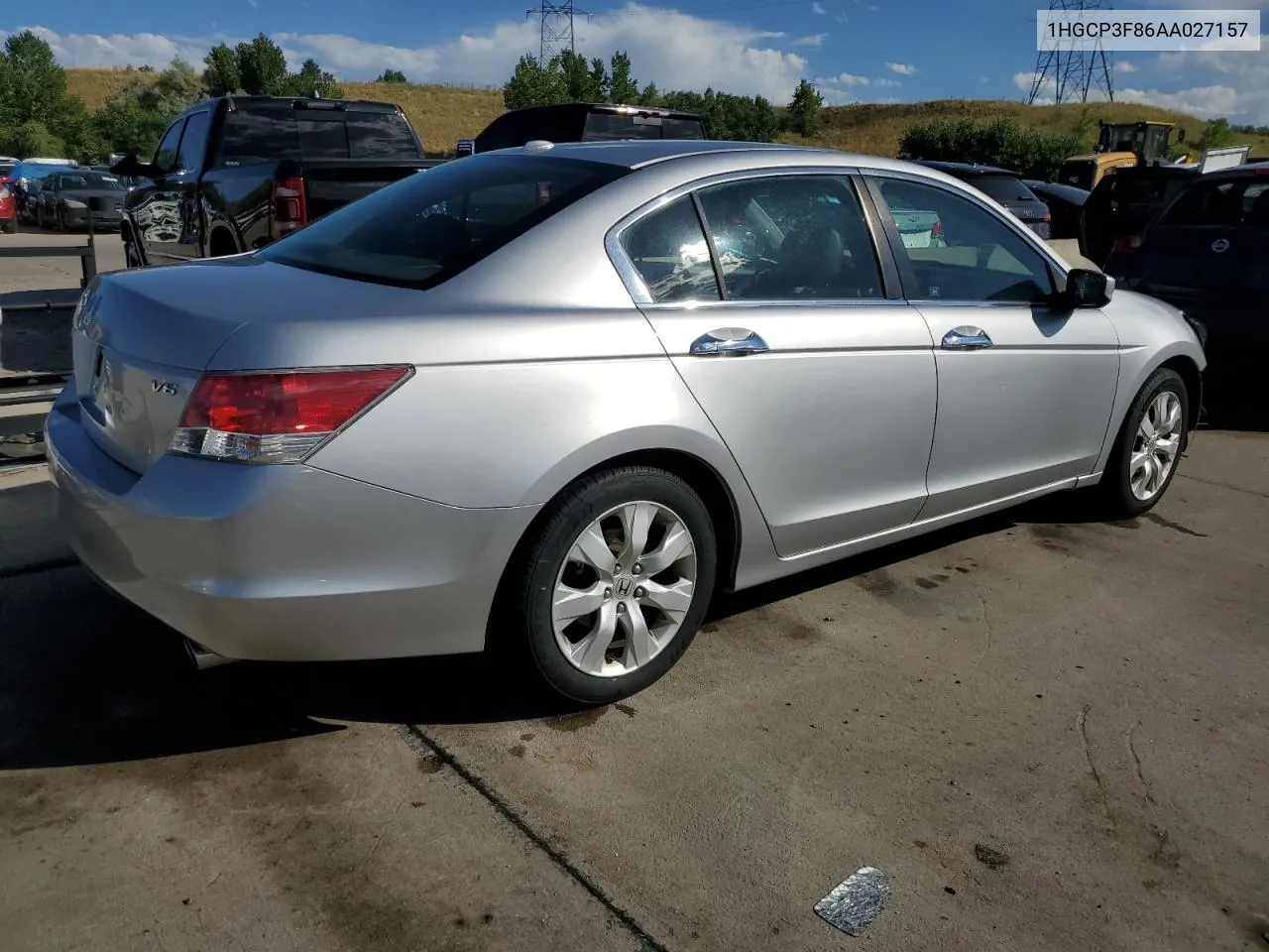 1HGCP3F86AA027157 2010 Honda Accord Exl