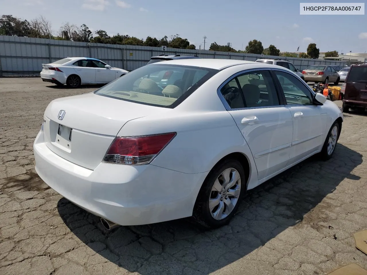 2010 Honda Accord Ex VIN: 1HGCP2F78AA006747 Lot: 68631944