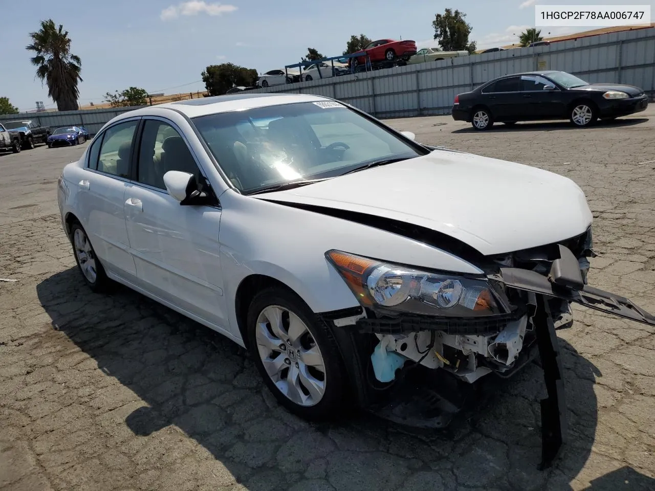 1HGCP2F78AA006747 2010 Honda Accord Ex