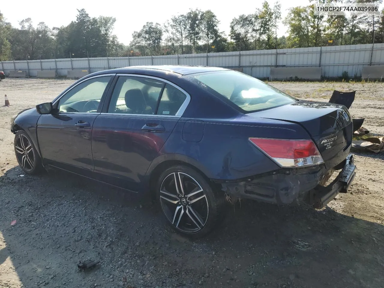 1HGCP2F74AA039986 2010 Honda Accord Ex