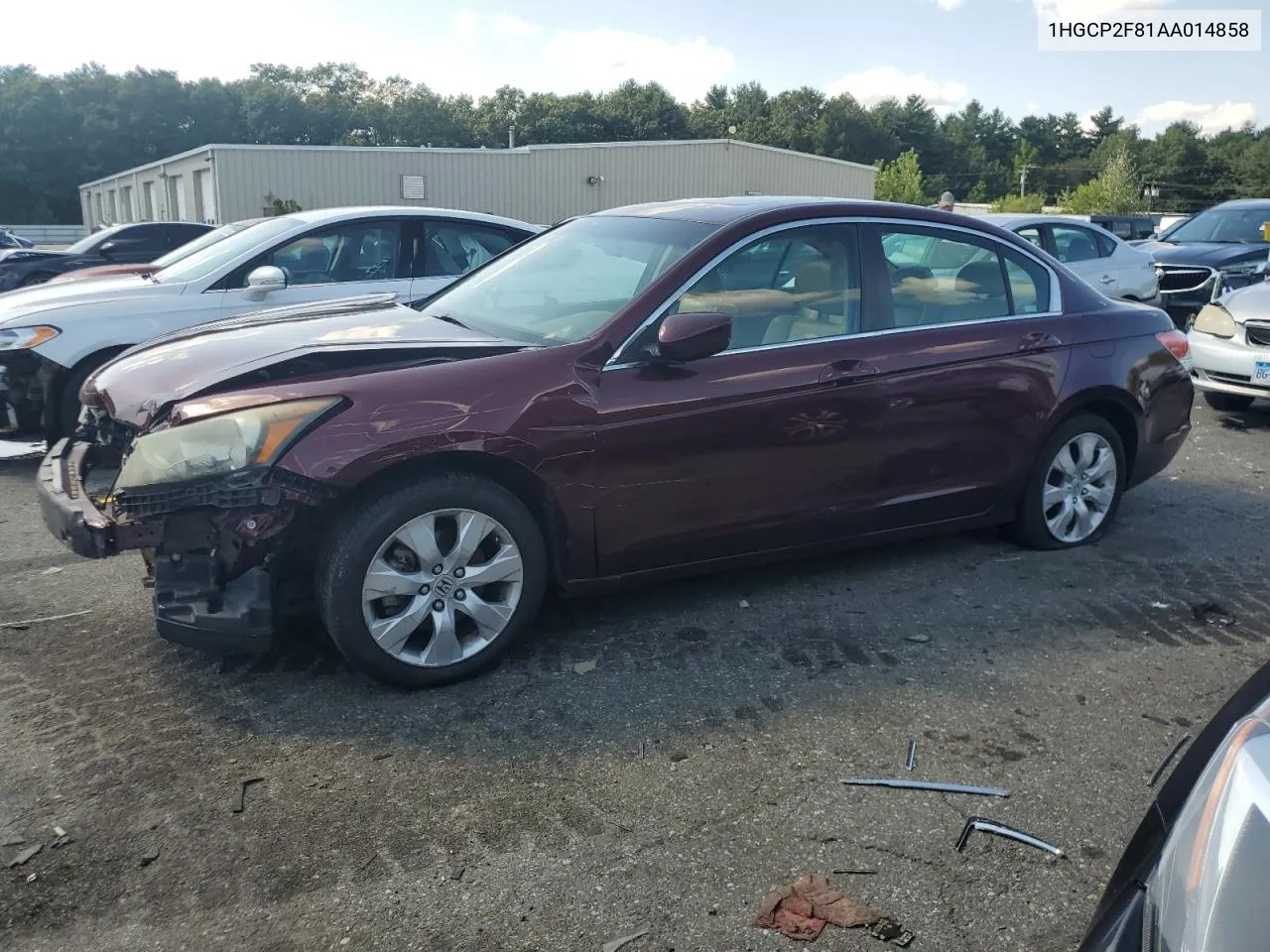 2010 Honda Accord Exl VIN: 1HGCP2F81AA014858 Lot: 68830574