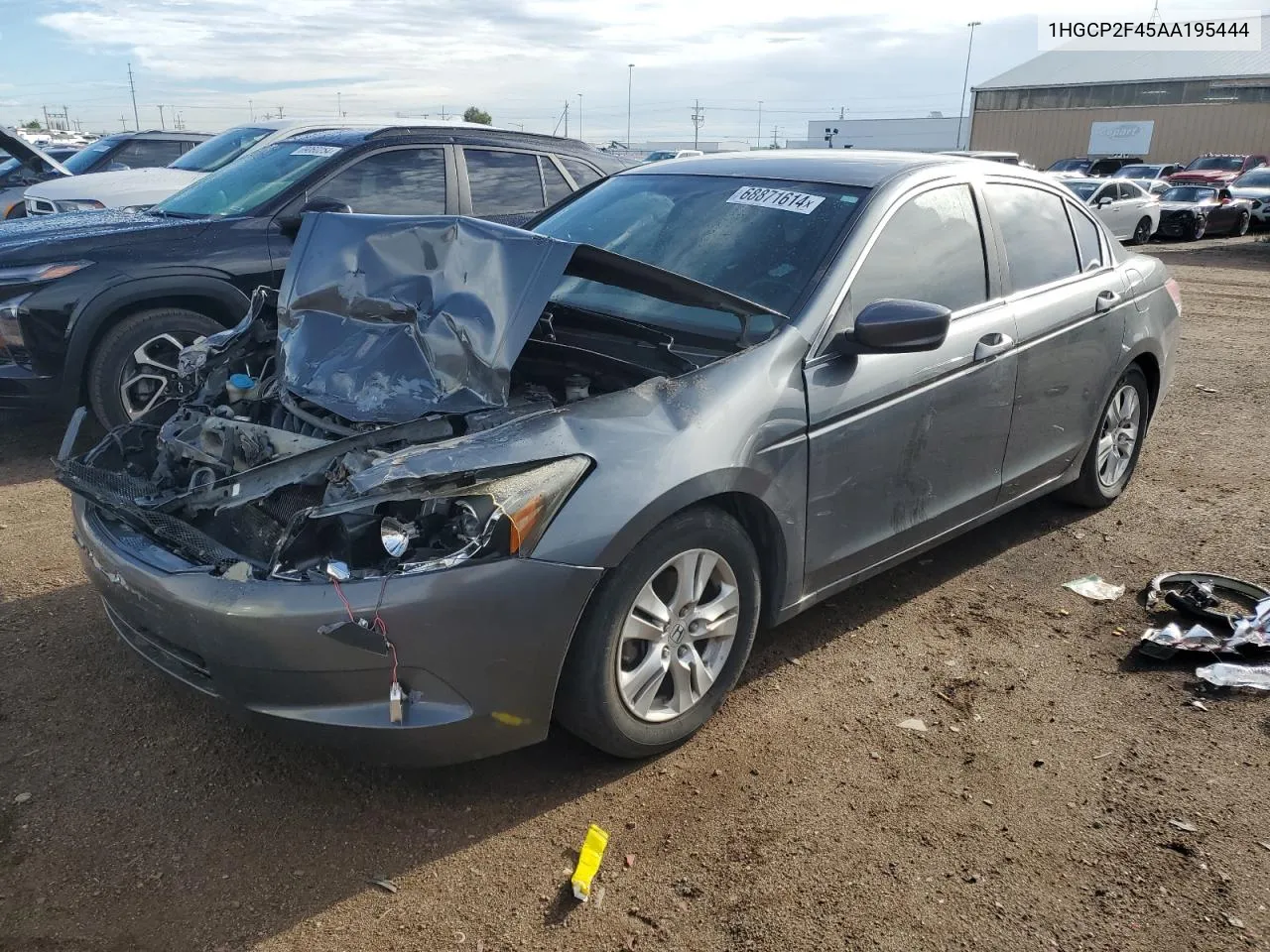 2010 Honda Accord Lxp VIN: 1HGCP2F45AA195444 Lot: 68871614