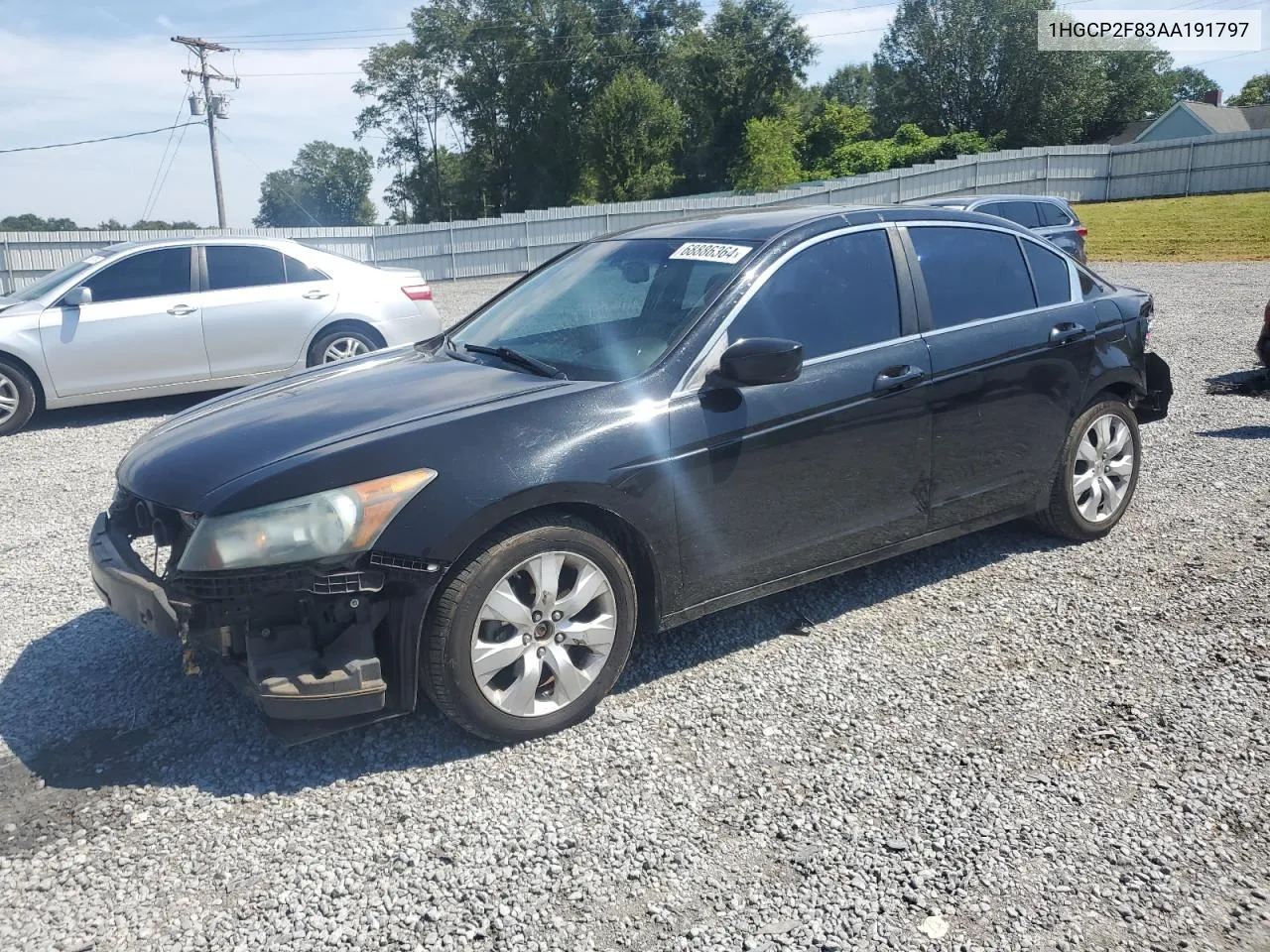 1HGCP2F83AA191797 2010 Honda Accord Exl