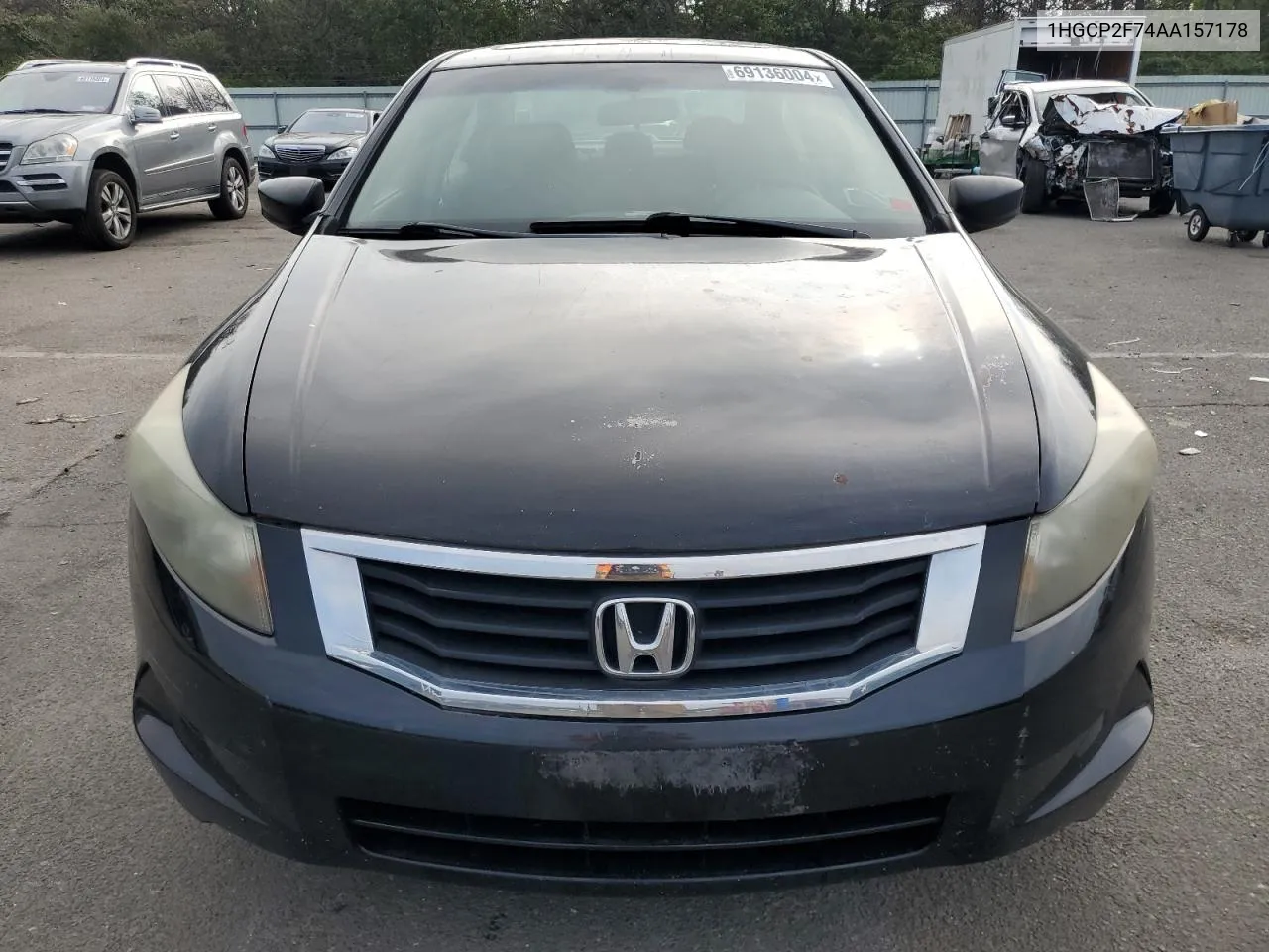 2010 Honda Accord Ex VIN: 1HGCP2F74AA157178 Lot: 69136004