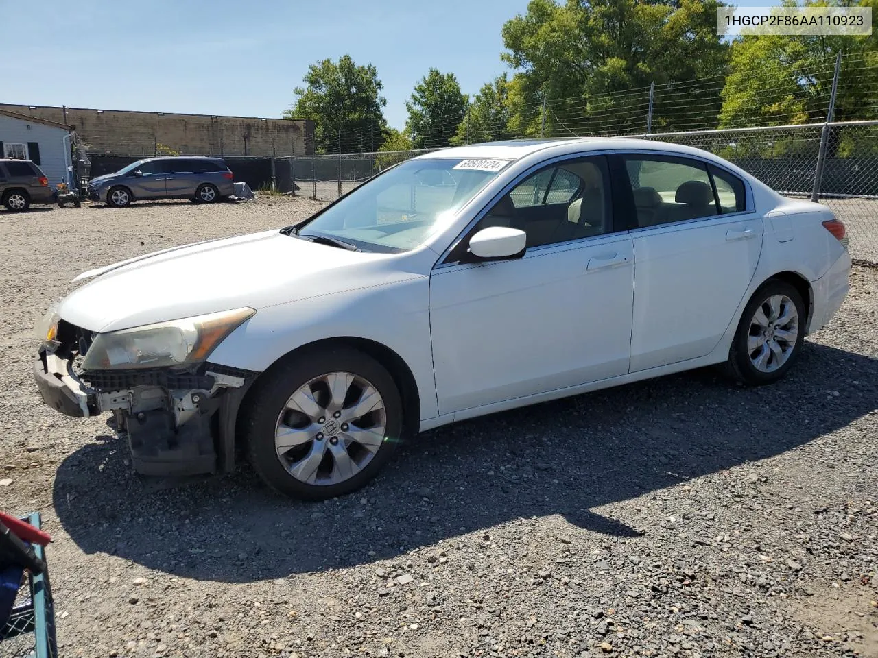 1HGCP2F86AA110923 2010 Honda Accord Exl