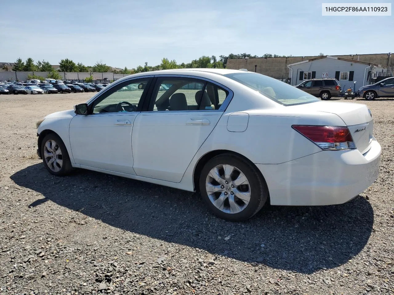 2010 Honda Accord Exl VIN: 1HGCP2F86AA110923 Lot: 69520124