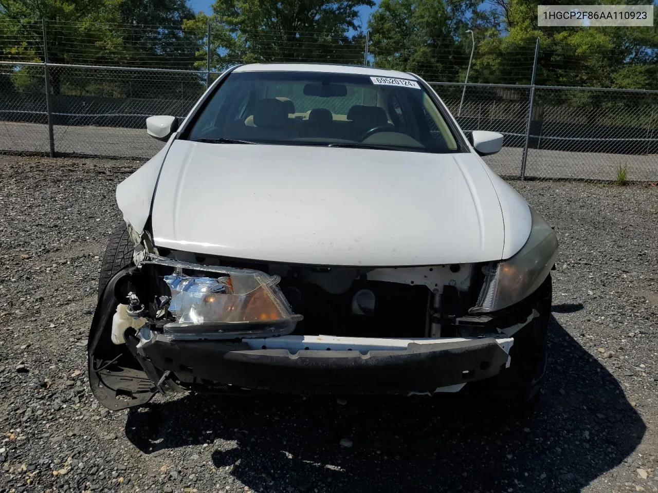 1HGCP2F86AA110923 2010 Honda Accord Exl