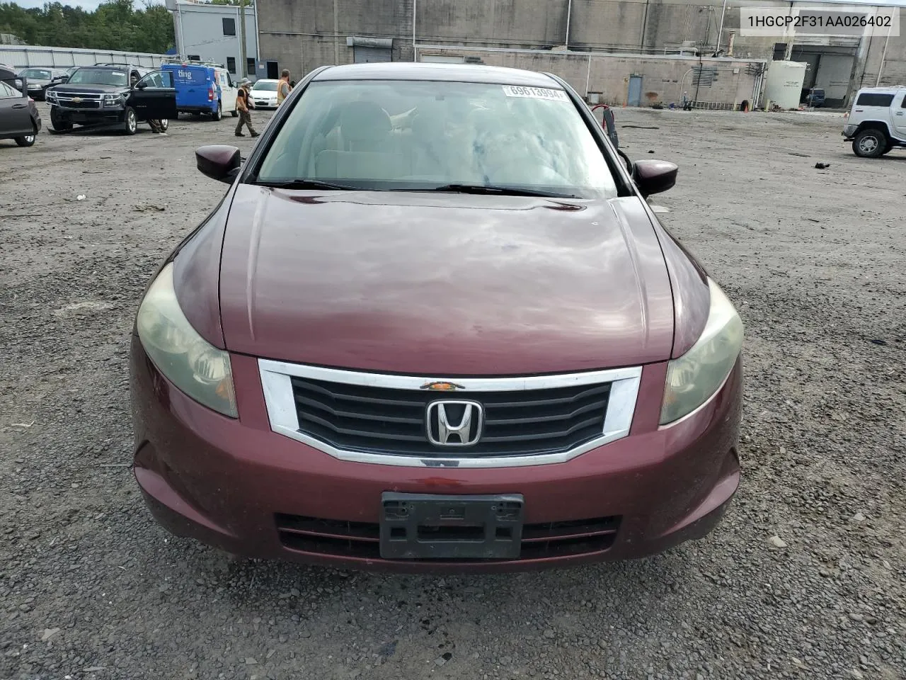 2010 Honda Accord Lx VIN: 1HGCP2F31AA026402 Lot: 69613994